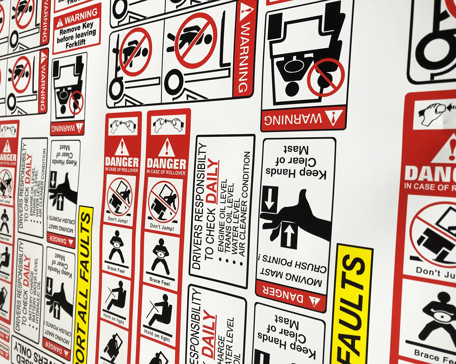 Forklift Safety Decal Kit