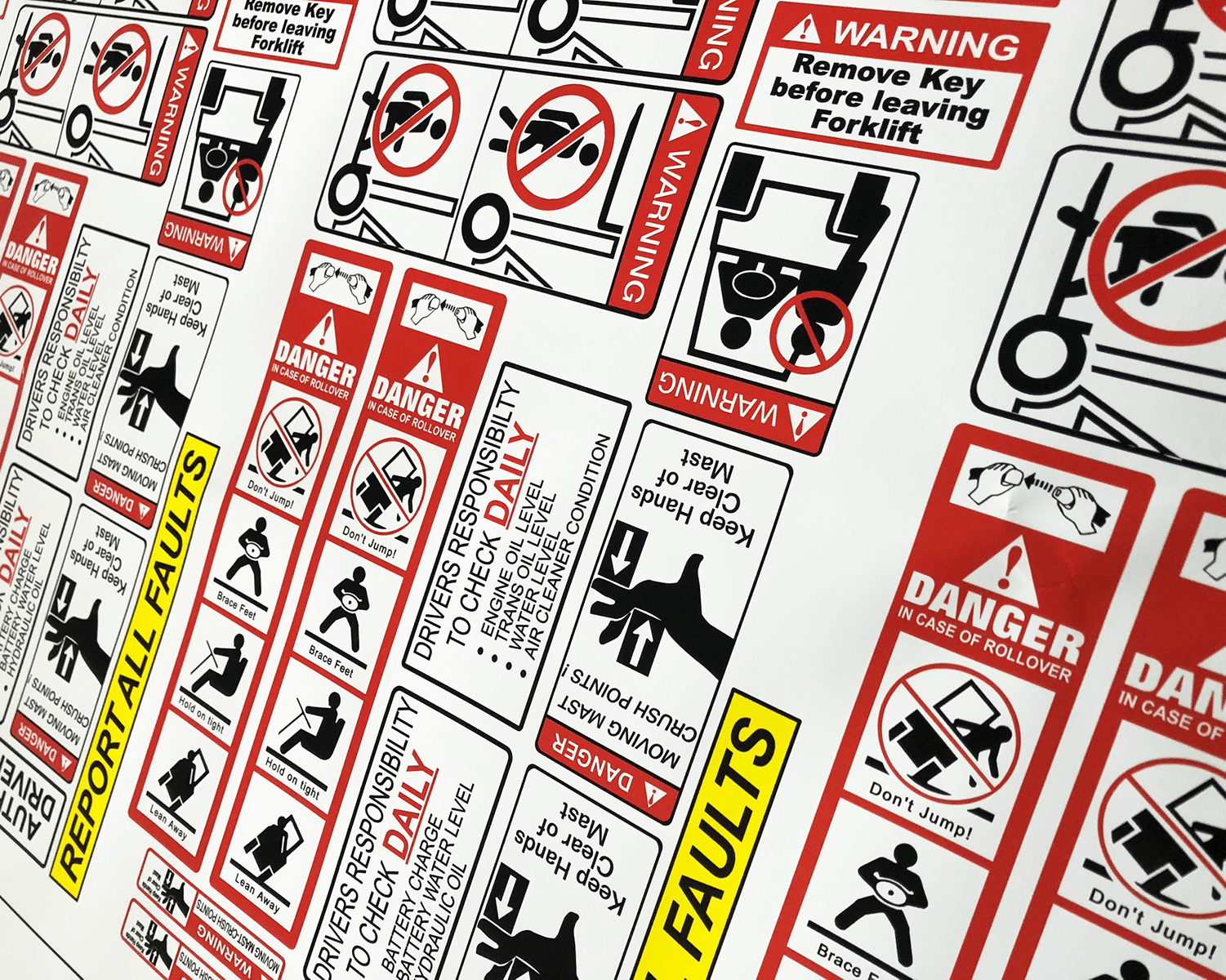 Forklift Safety Decal Kit