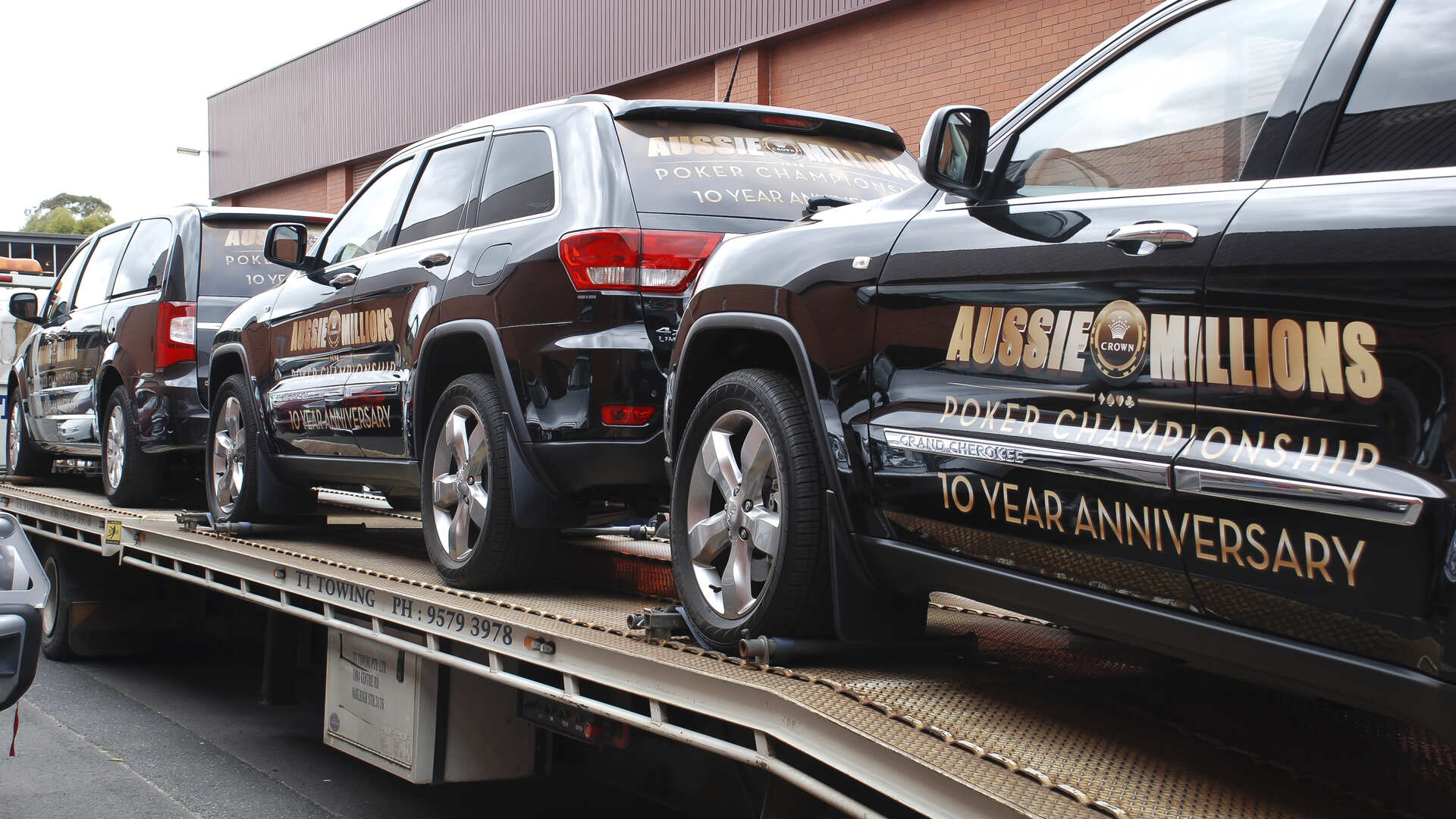 Car Fleet signage Crown Poker Championship