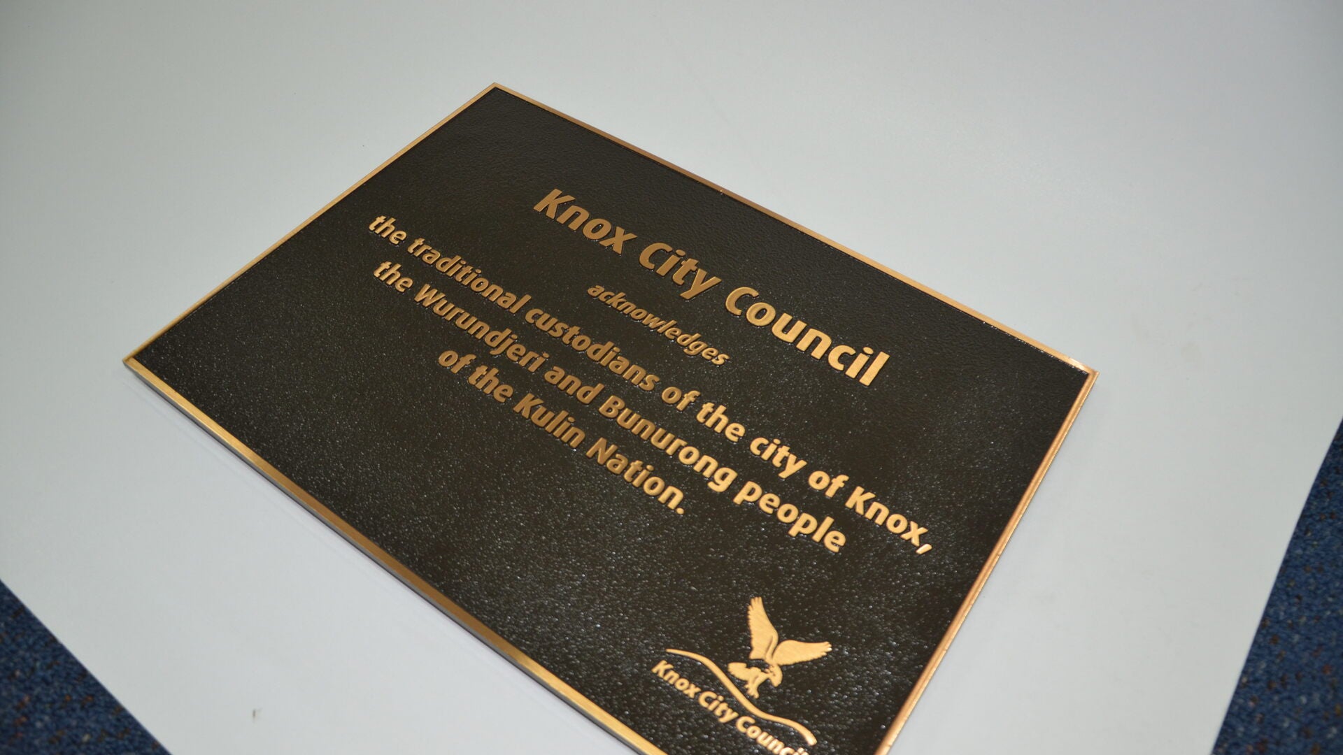 Council bronze plaque