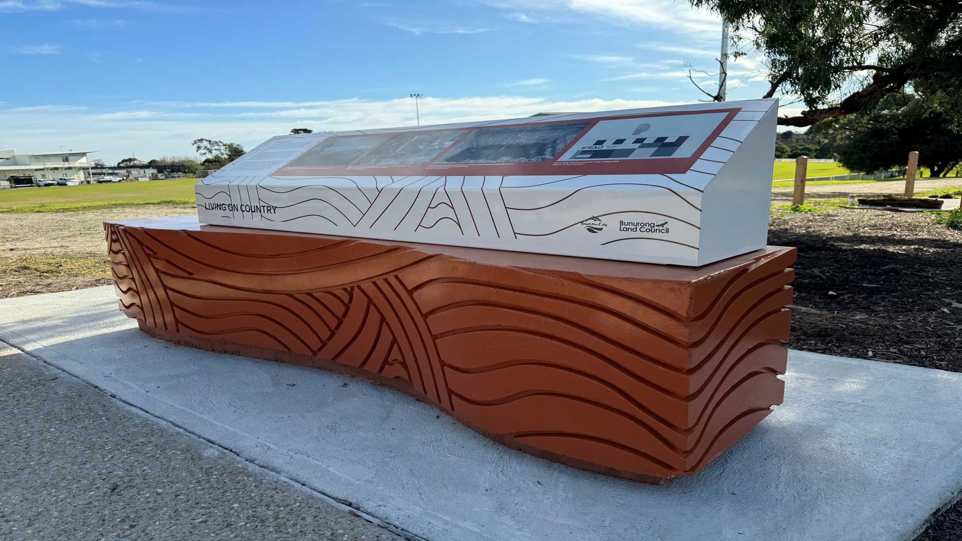 3D Custom Concrete sign for Council park