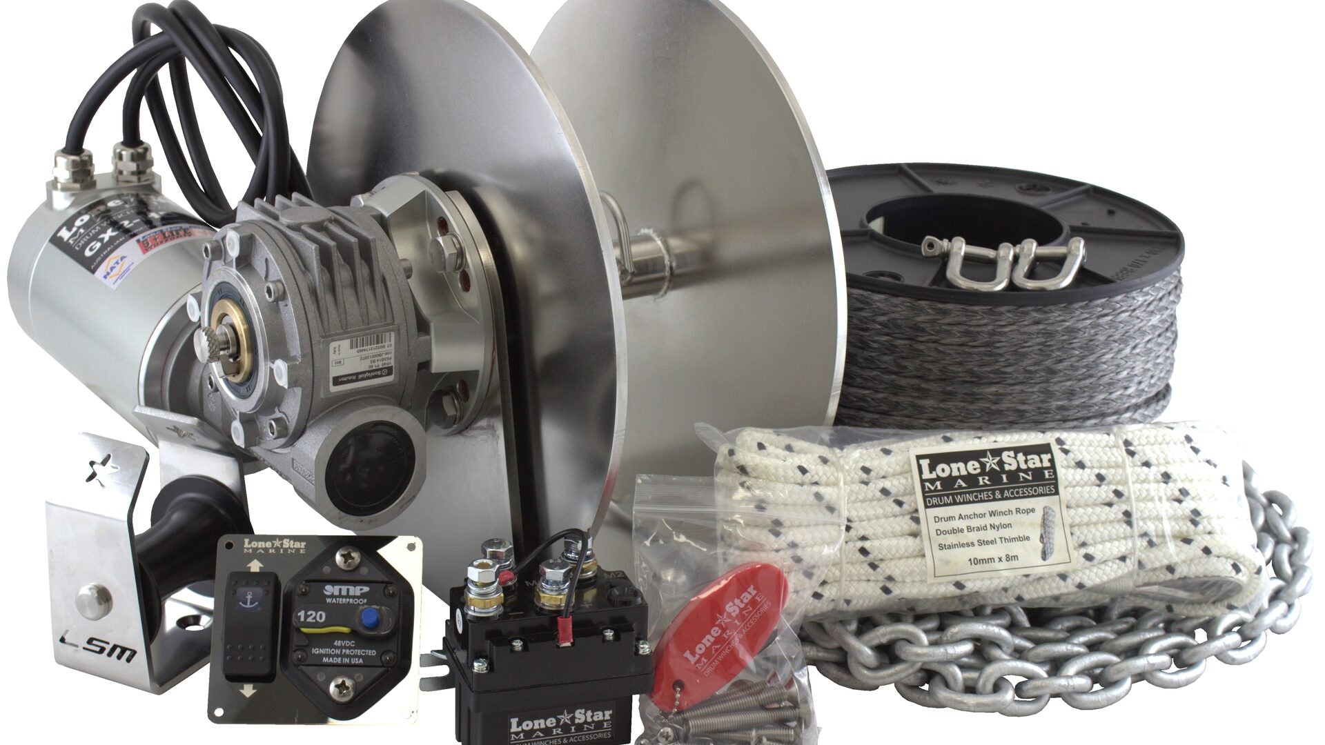 GX3-N Lone Star Marine High Spec Anchor and Chain 6mm Combo - GX3-N-HS6mm Combo