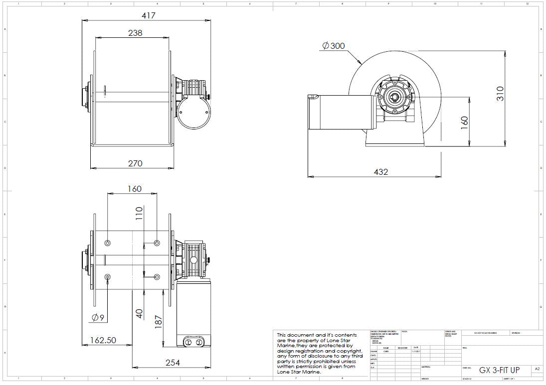 7 meter Walk Around fishing boats - Lone Star Marine Boat Winch Anchor kit