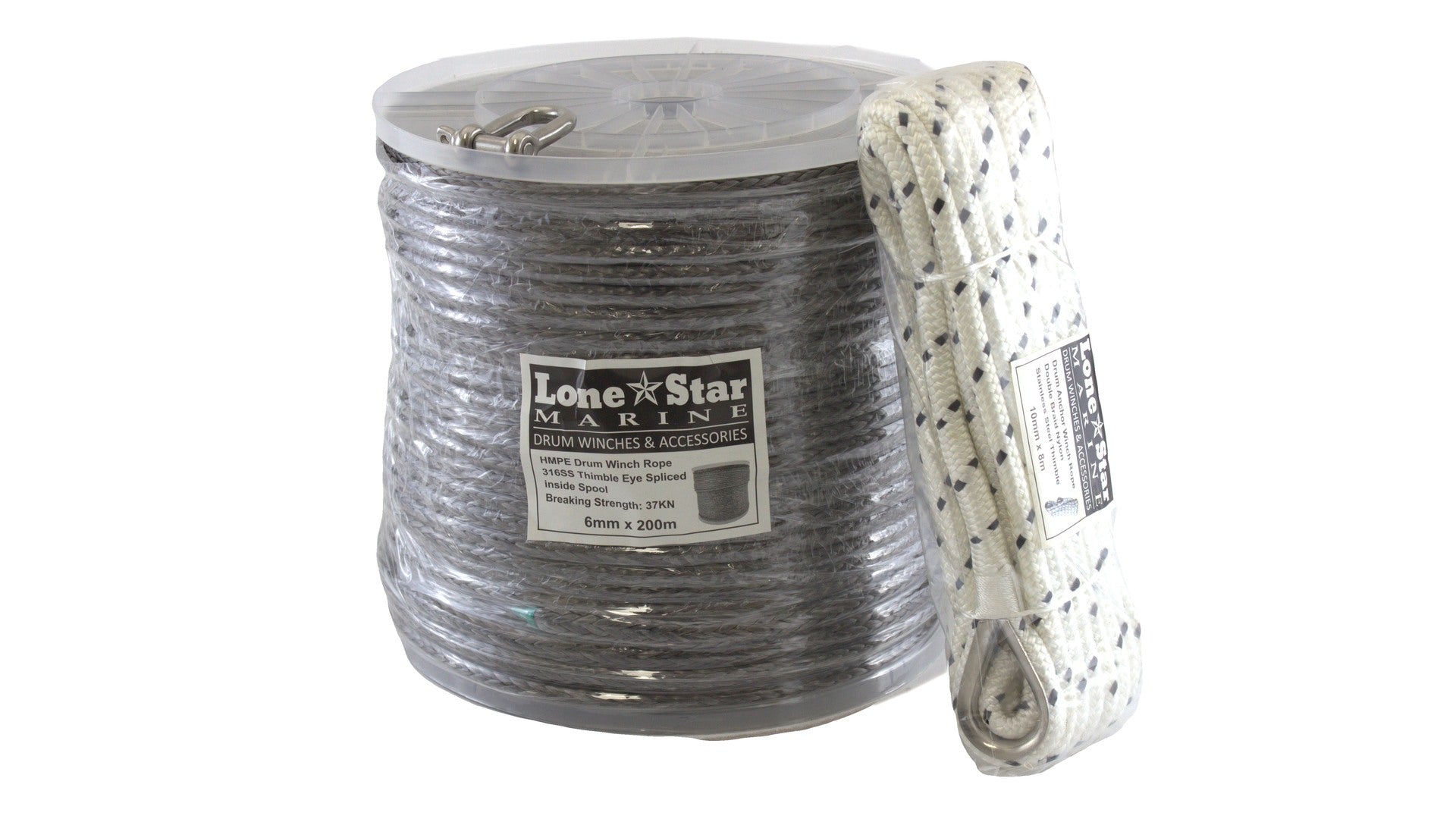 High Spec Anchor Rope for Lone Star Marine GX3 Anchor Winch - HS6x200