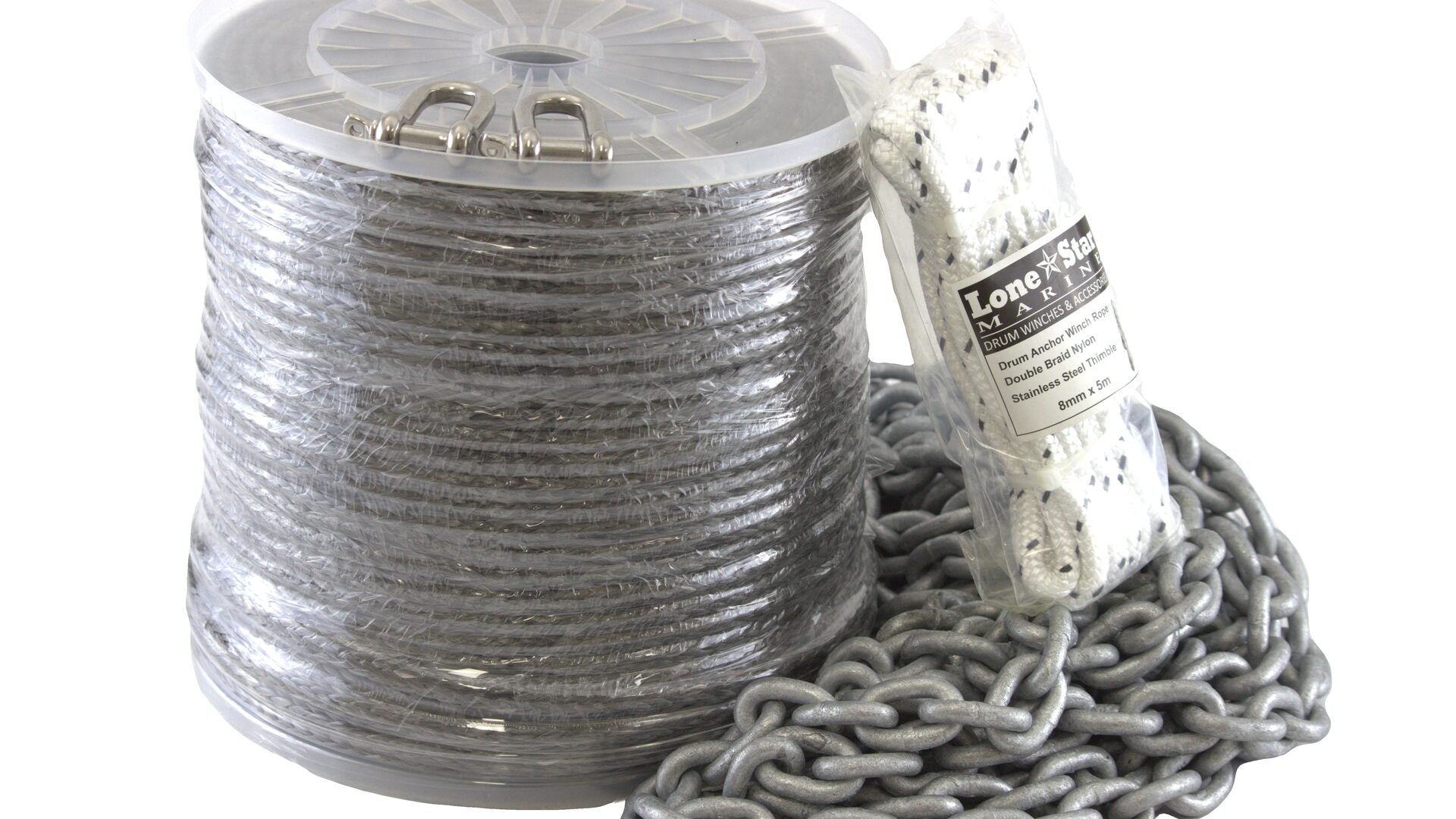 Hi Spec (HMPE) Anchor Rope for GX2 Lone Star Marine models HS6x120 - GX2-HD