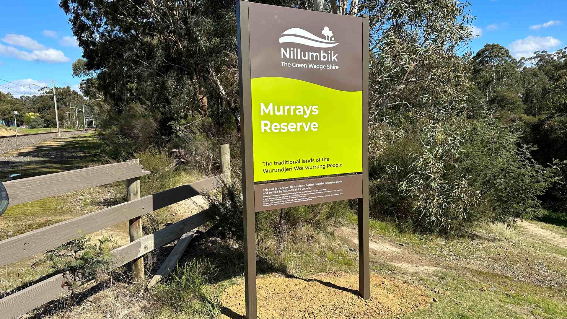 Nillumbik council wayfinding sign