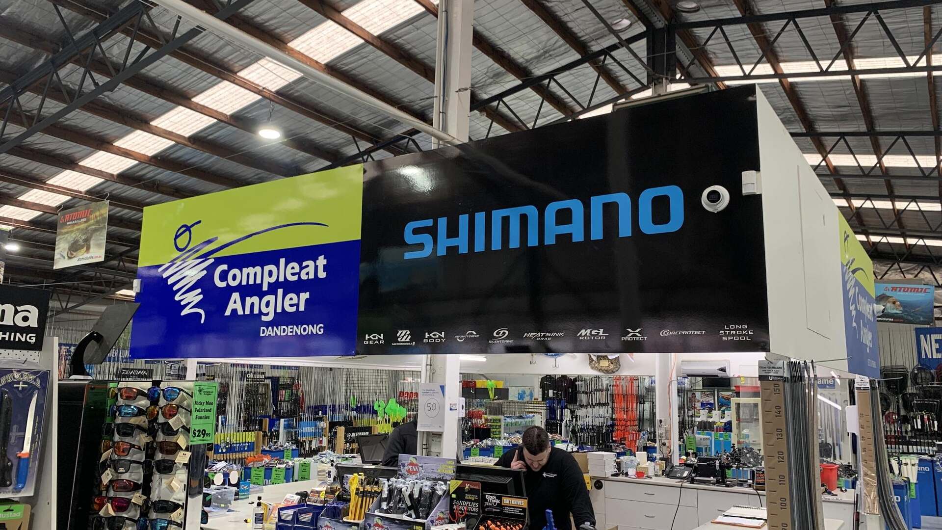 Shop POS internal signs Complete Angler