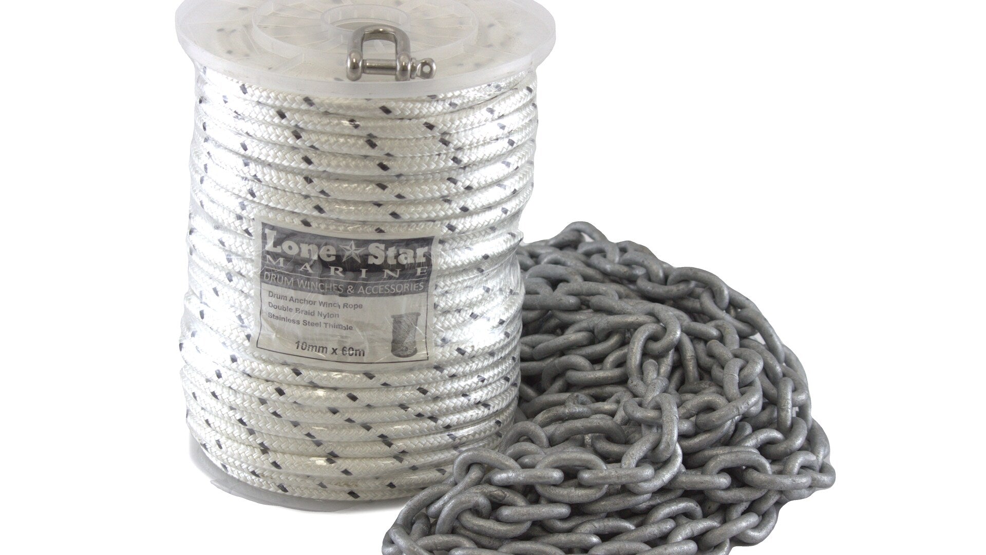 Rope and Chain Kit for Lone Star Anchor GX2 models - RC10x60 -GX2/GX2-HD