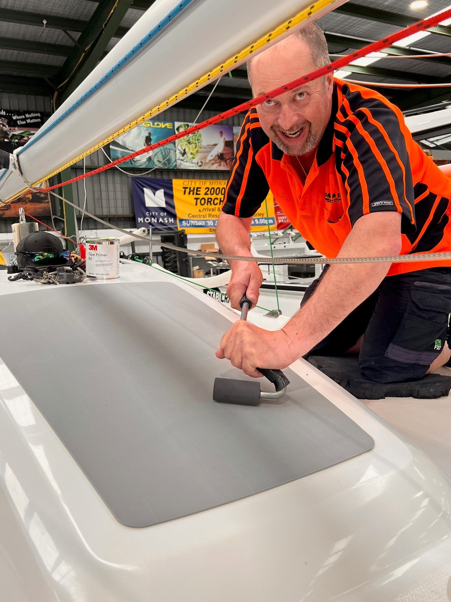See the premium brushed texture and cushioned feel of our 3mm winter grey or light grey UDEK EVA foam boat flooring in action. Designed for comfort, grip, and durability, this marine-grade material delivers a clean, modern finish while standing up to harsh marine conditions.