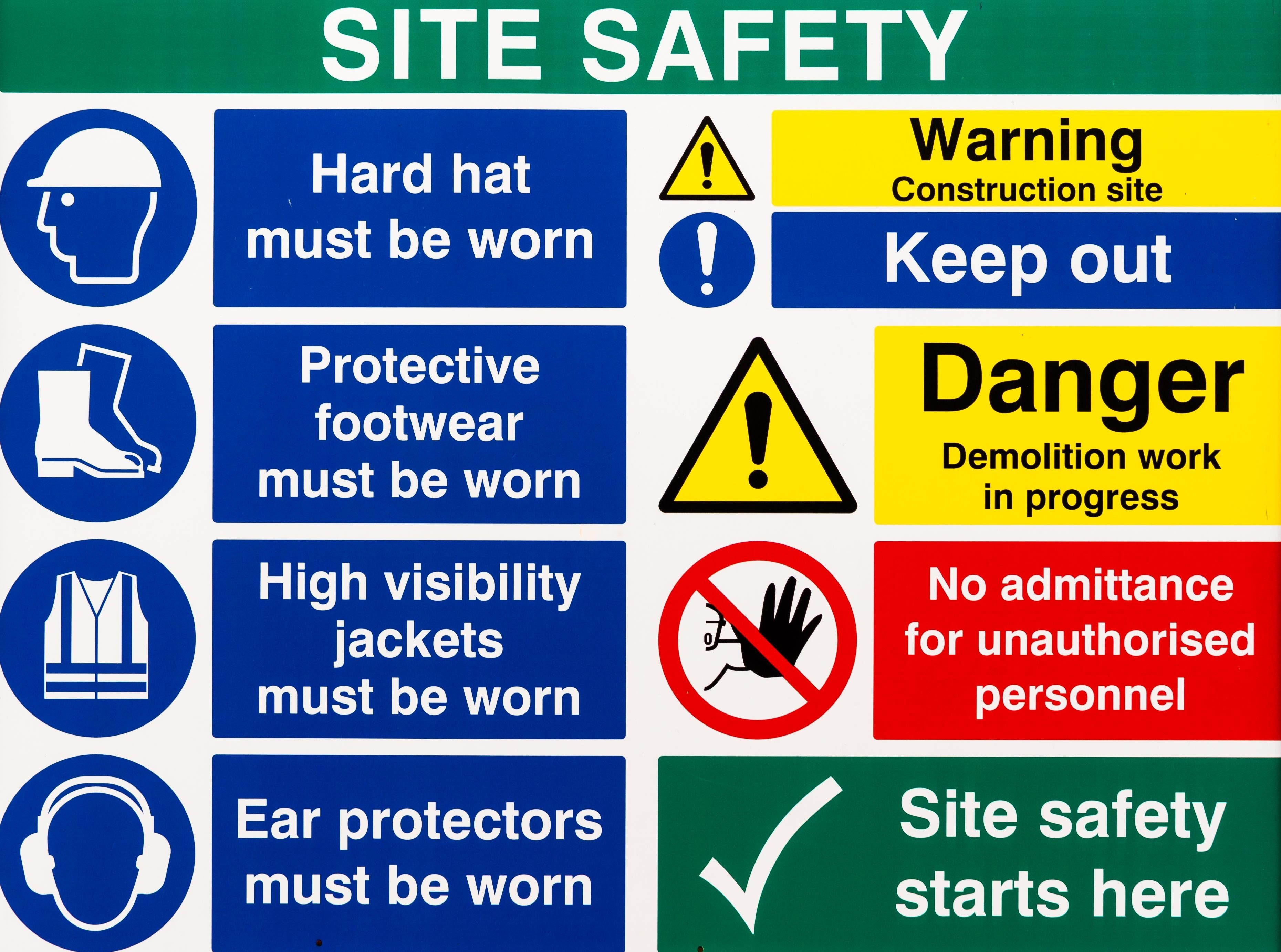 Site Safety Signs