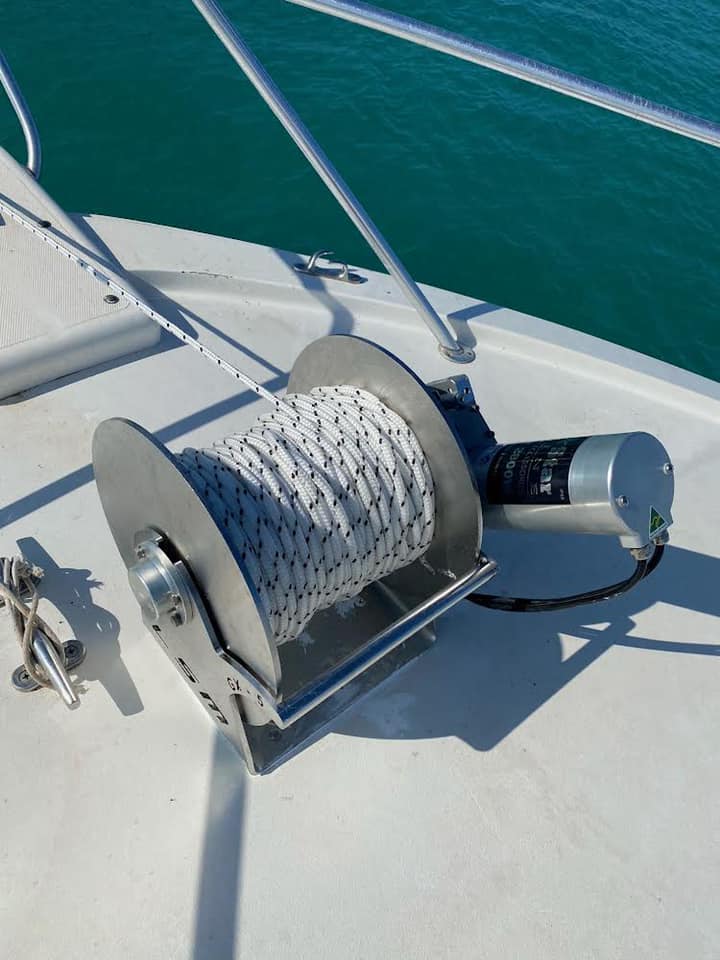 How do I set my Lone Star boat anchor in Port Phillip Bay?