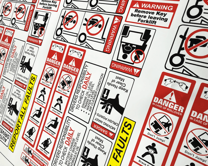 Forklift Safety Decal Kit