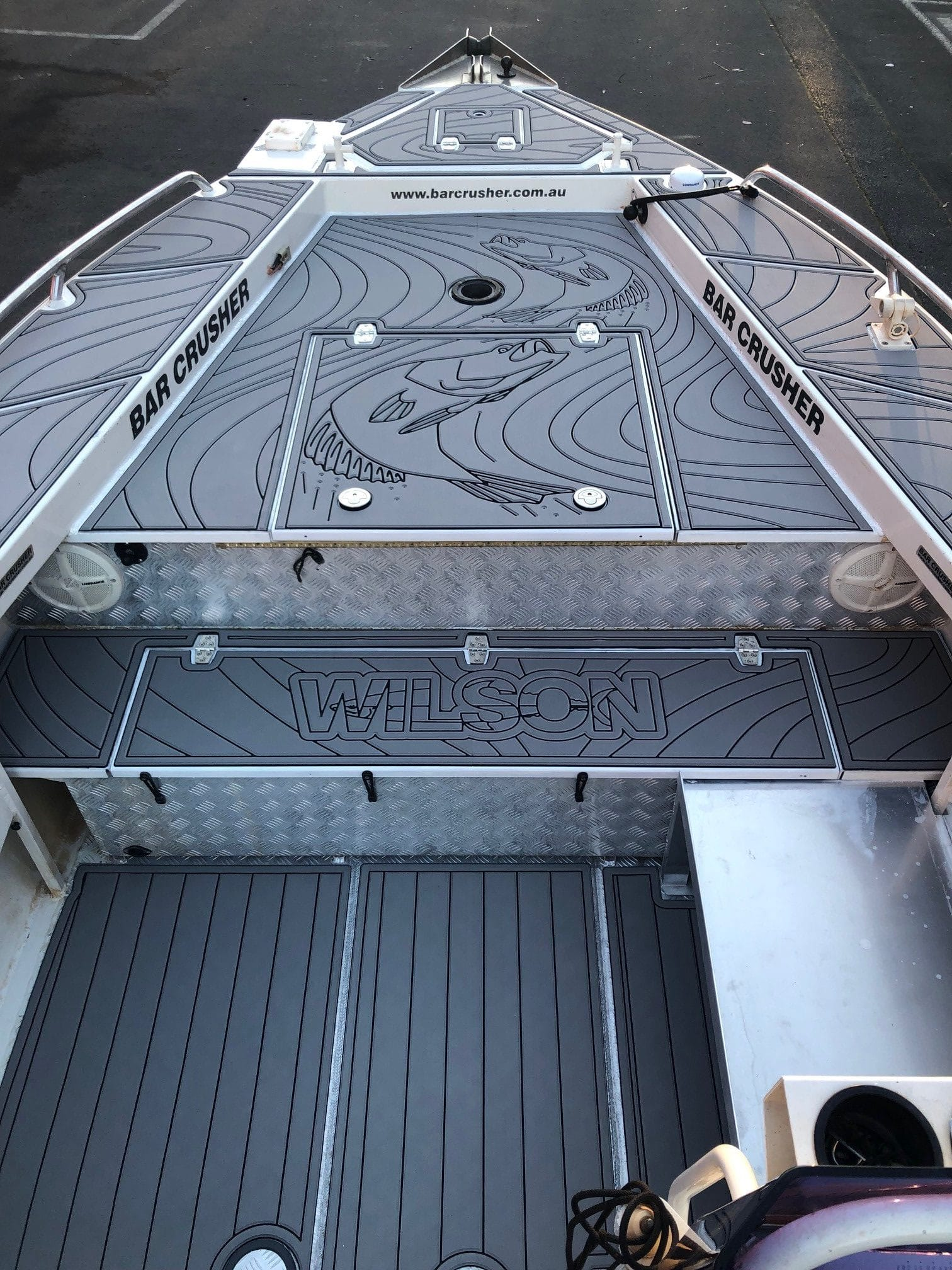 Bar Crusher U-DEK Boat Flooring Barramundi