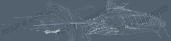 Marlin Line Art Grey
