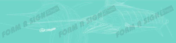 Marlin Line Art Lagoon