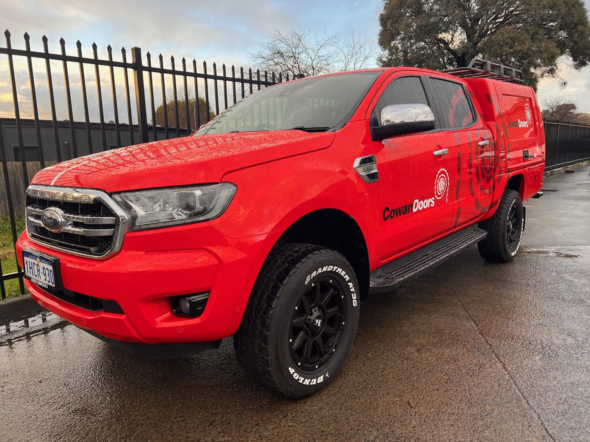 Signwriter Braeside Cowan Doors Vehicle