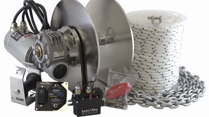 GX3-N 10mm Combo - Lone Star Marine GX3-N Winch and rope / chain combo