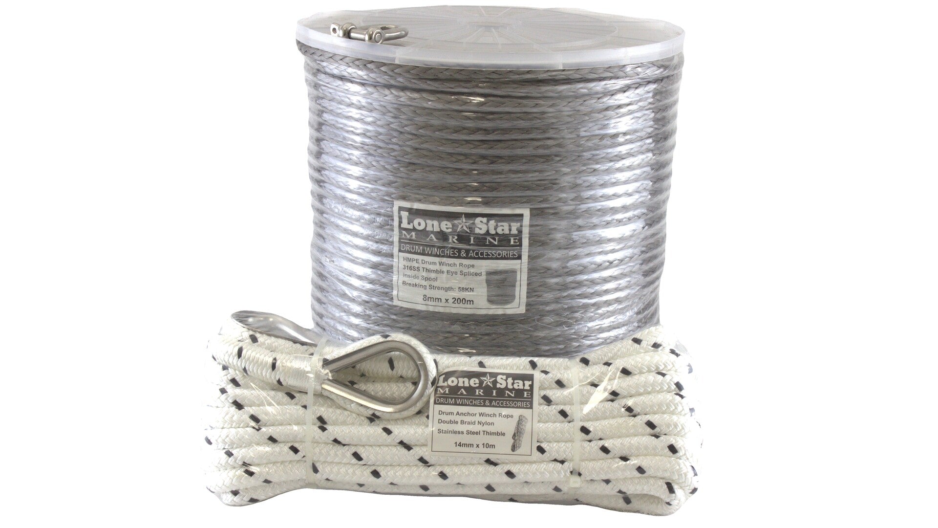 High Spec Rope  for Lone Star Marine GX4 Anchor -HS8x200
