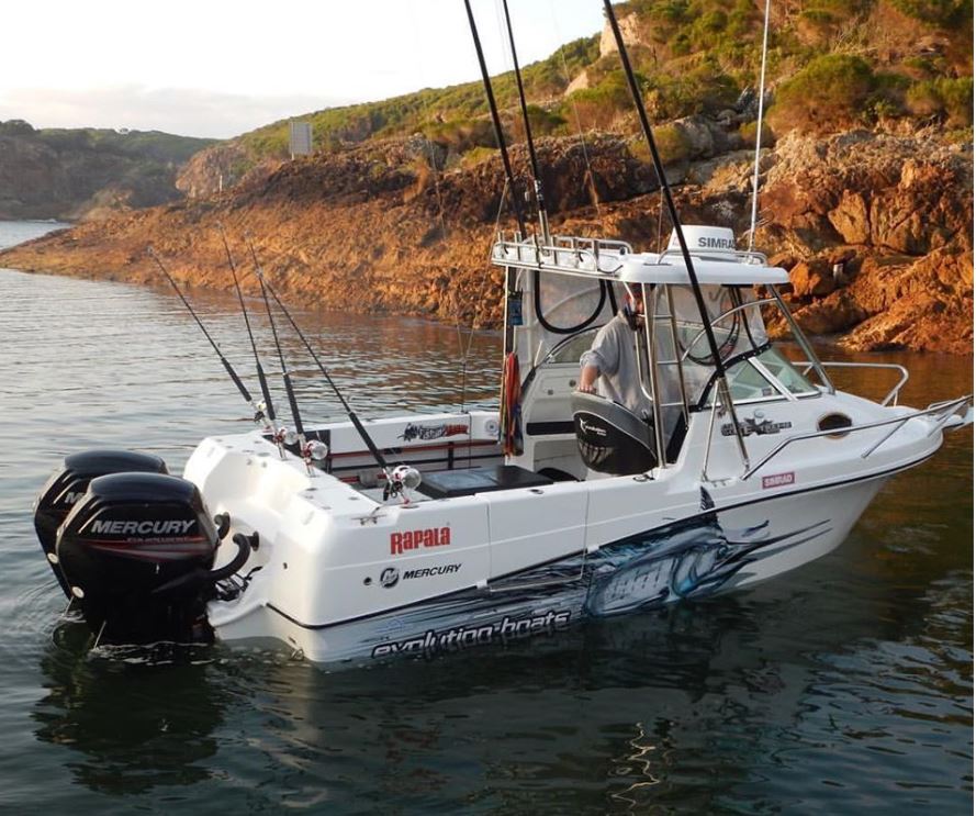 Boat Wrap Kit - Marlin Image to suit 5-7m boat 3M Materials, UV Stable Overlaminates