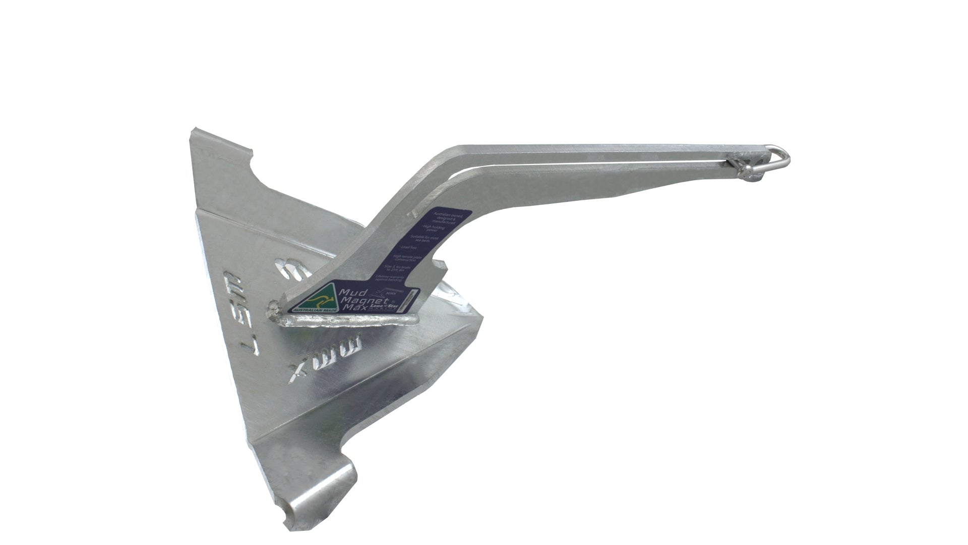 MMX-3SS Mud Magnet Max 10kg anchor for boats up to 8m