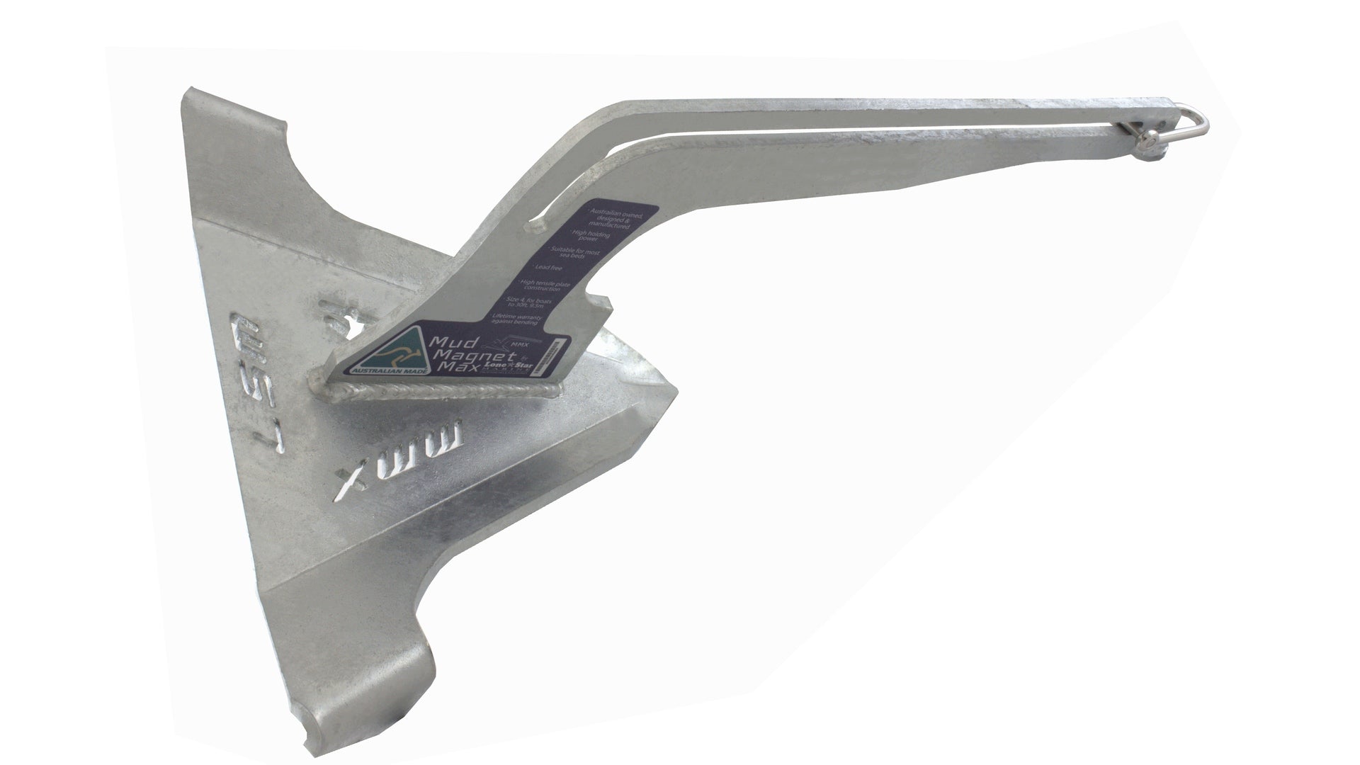 MMX-4SS  Mud Magnet Max Anchor 16kg for boats to 9.5 meters