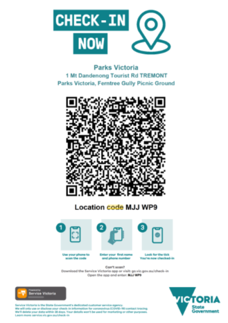 QR code sticker check in