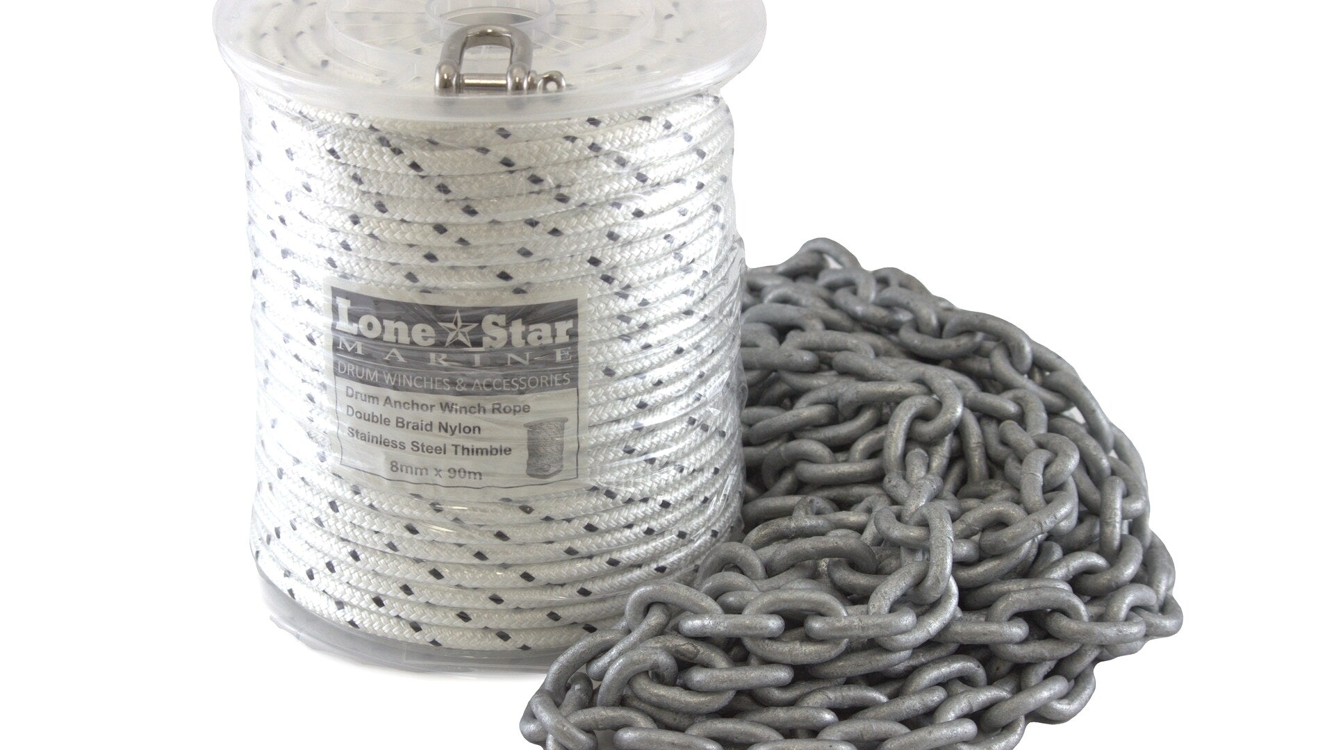 Rope and Chain kit for GX2 - Double Braid Nylon - RC8x90 -GX2/GX2-HD ...