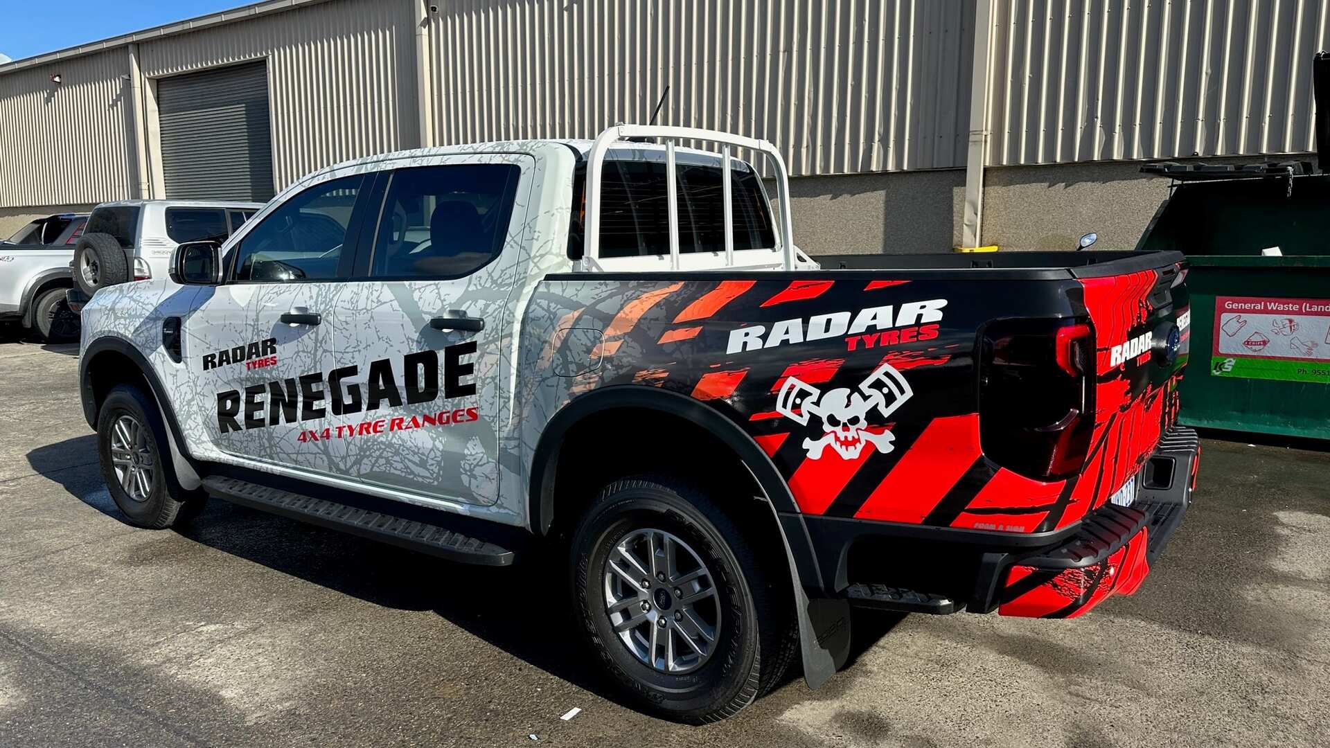 Radar Tyres Ute wrap