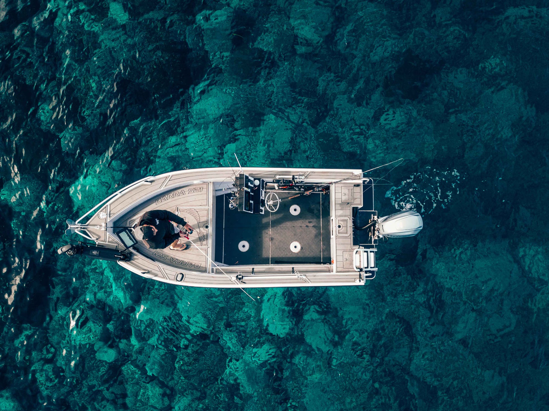 McLay U-DEK boat flooring on water