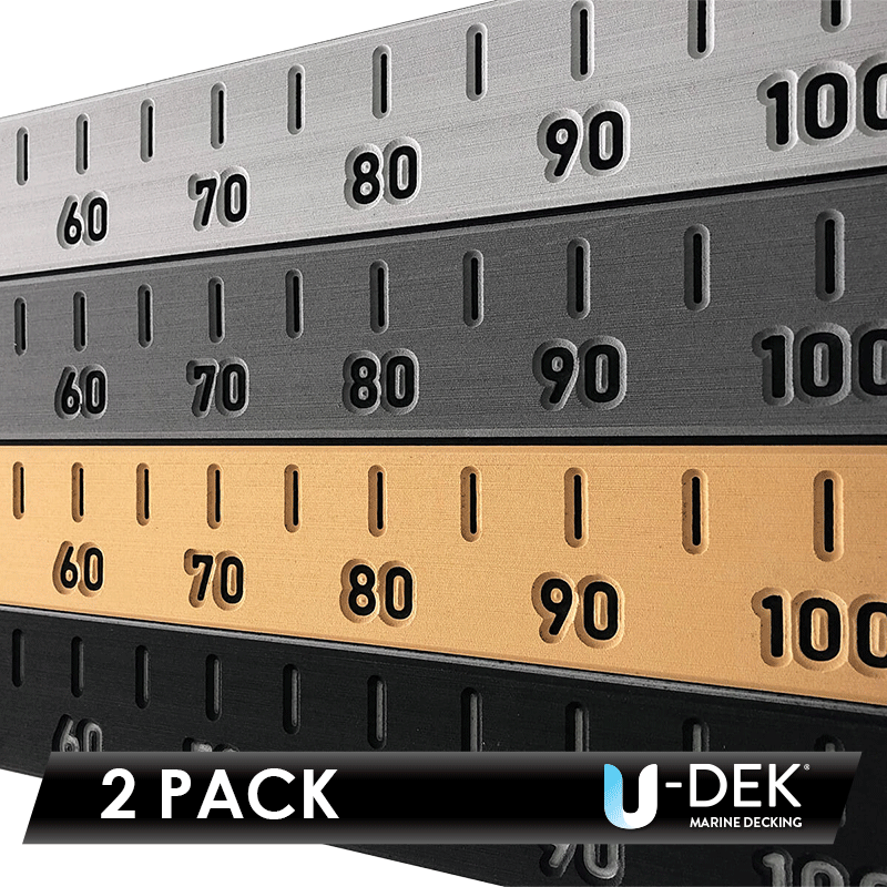 Fish Measure 2 Pack - Quality U-DEK with 3M Adhesive