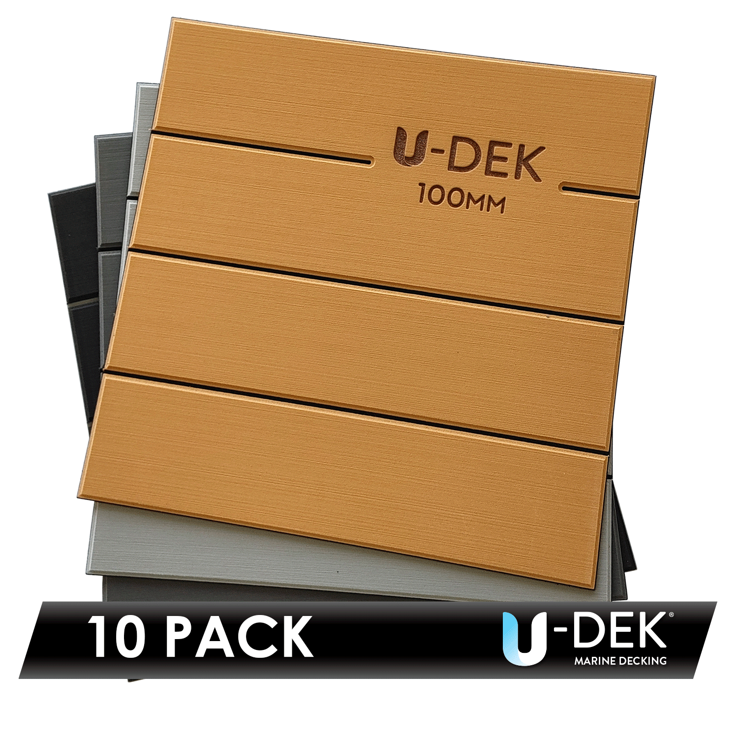 U-DEK™ Dual Layer 6mm Routered 100mm boards 10 Sheet Pack