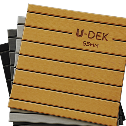 U-DEK™ Dual Layer 6mm Routered 55mm boards 1 Sheet Pack