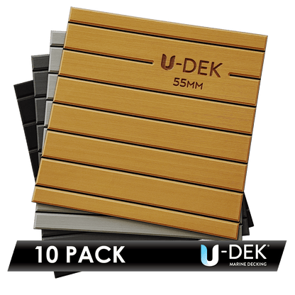 U-DEK™ Dual Layer 6mm Routered 55mm boards 10 Sheet Pack