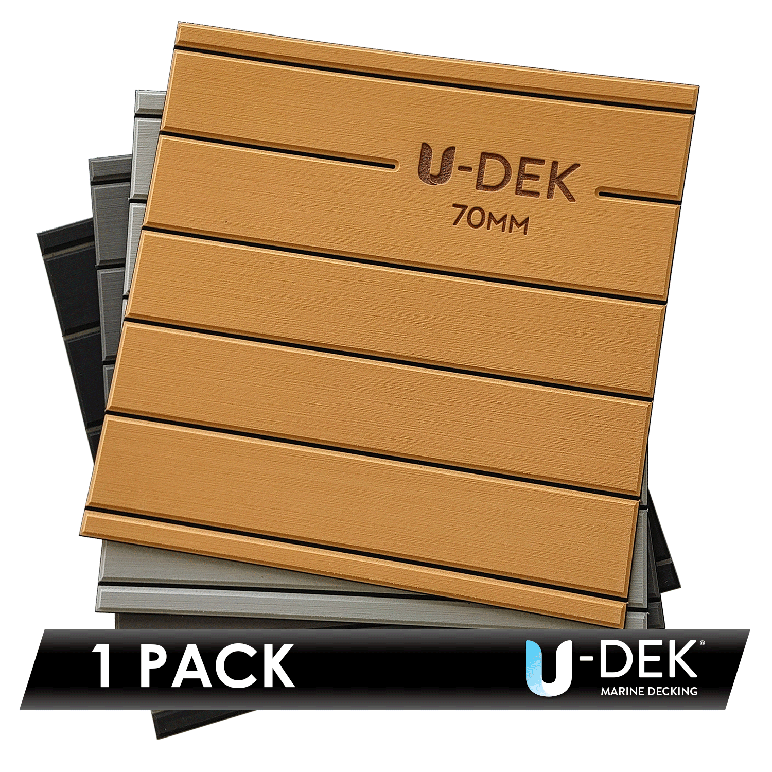 U-DEK™ Dual Layer 6mm Routered 70mm boards 1 Sheet Pack