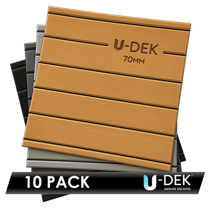 U-DEK™ Dual Layer 6mm Routered 70mm boards 10 Sheet Pack