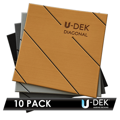 U-DEK™ Dual Layer 6mm Routered Diagonal Pattern 10 Sheet Pack
