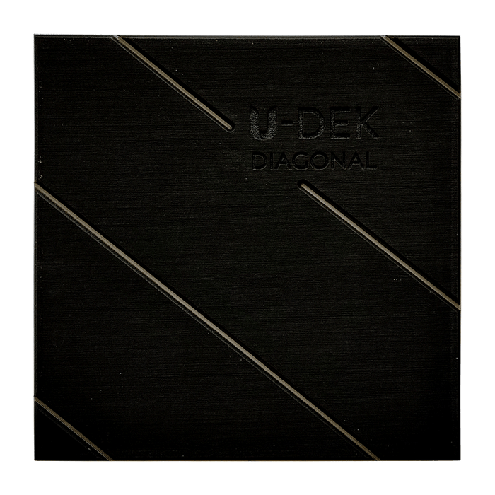 Routered String U-DEK™ Dual Layer 6mm Routered Diagonal Pattern 1 Sheet Pack – Form A Sign
