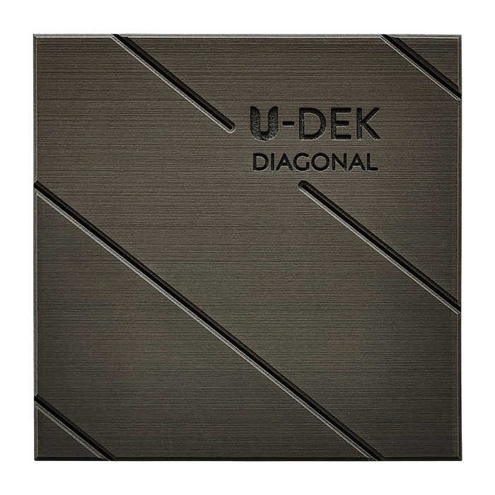 Routered String U-DEK™ Dual Layer 6mm Routered Diagonal Pattern 2 Sheet Pack – Form A Sign