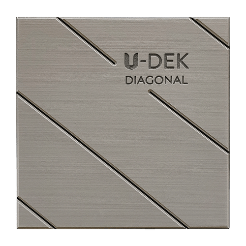 Routered String U-DEK™ Dual Layer 6mm Routered Diagonal Pattern 2 Sheet Pack – Form A Sign