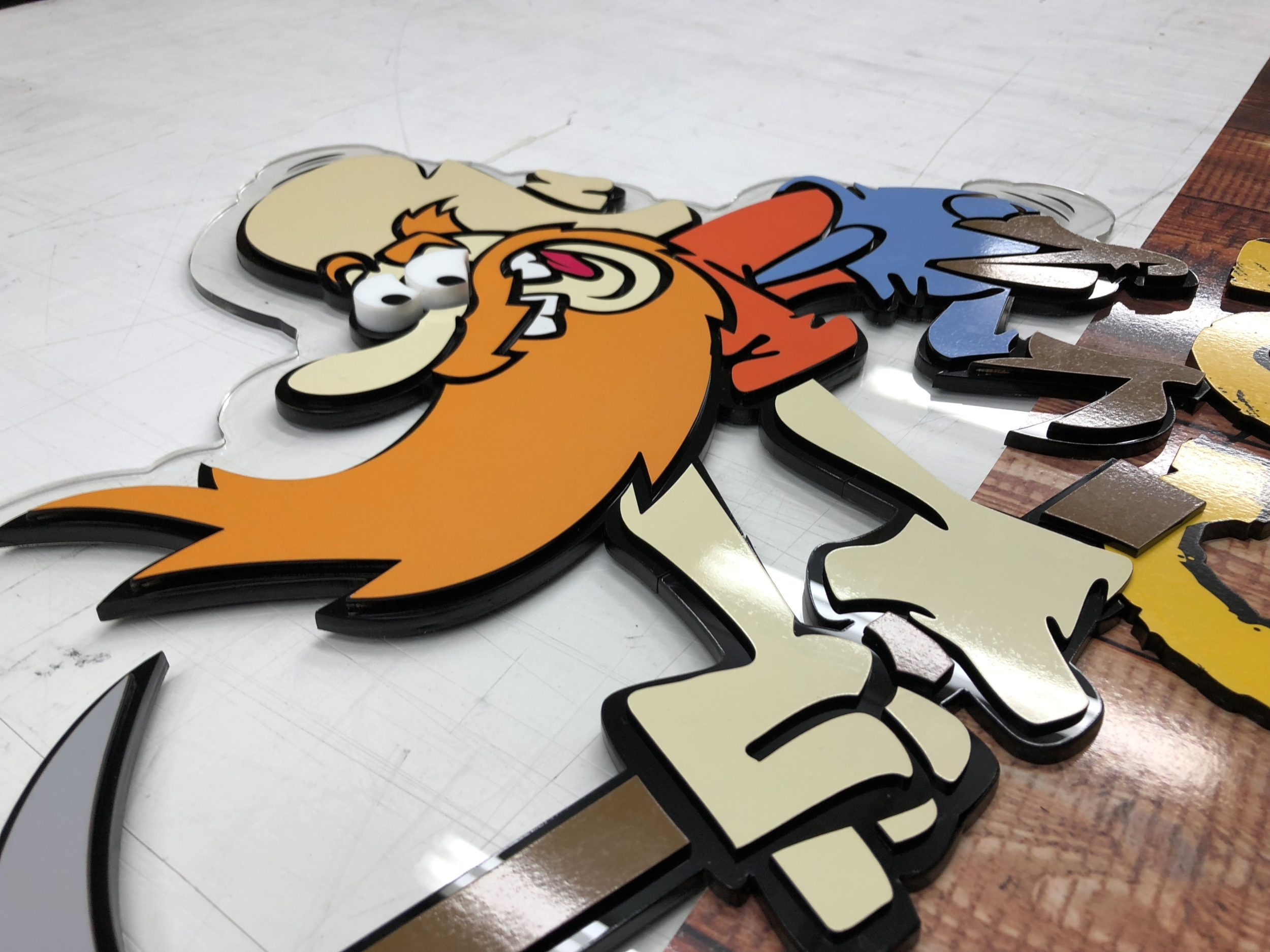 cool custom 3D Acrylic sign