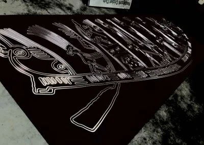 lasered engraved sign