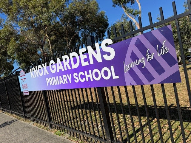 Knox Gardens Primary School front sign