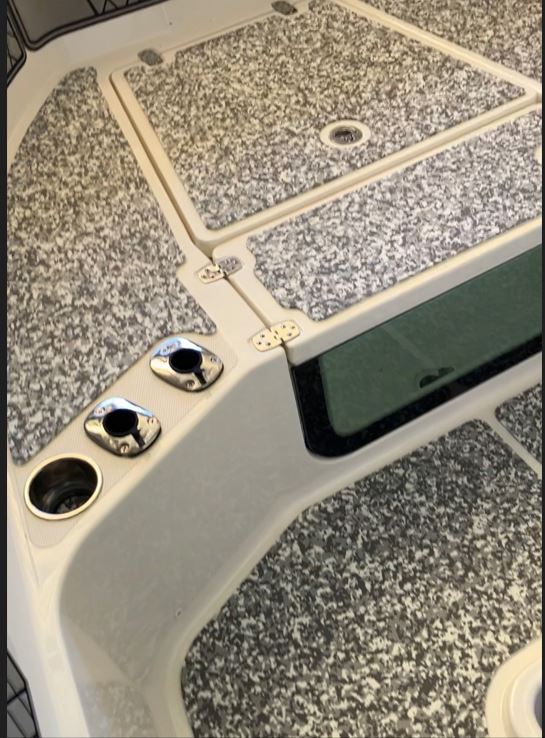 See the premium dimpled texture and cushioned feel of our 5mm nano snow camo UDEK EVA foam boat flooring in action. Designed for comfort, grip, and durability, this marine-grade material delivers a clean, modern finish while standing up to harsh marine conditions.